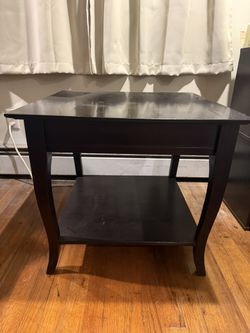 set of side black/brown tables $60 each or both $110