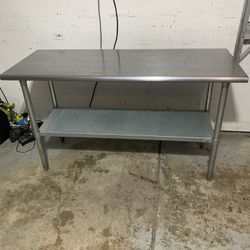 60 X 24 Stainless Steel Work Prep Table
