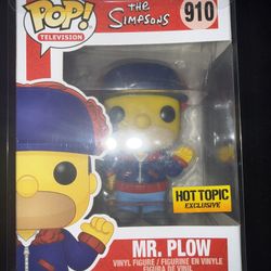 Funko Pop The Simpsons Mr. Plow Hot Topic Exclusive #910 