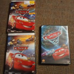 Disney Pixar Cars And Cars 2 DVDs 