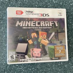 Minecraft Game New Nintendo 3DS