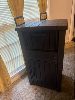 Brand New Black Parcel Delivery Box / Outdoor Package Storage Cabinet