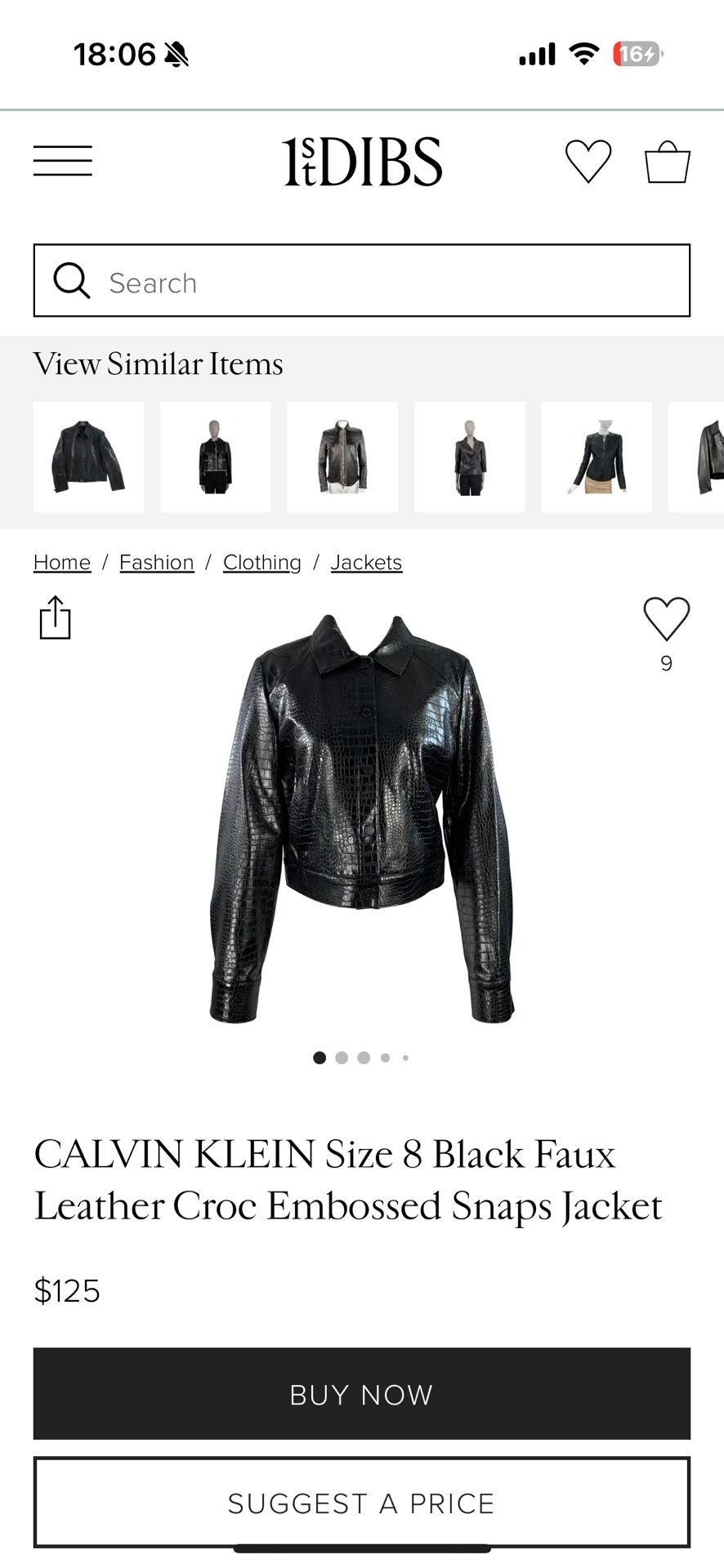 Calvin Klein Crocodile Jacket 