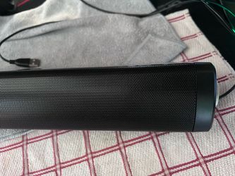 Black Desktop Soundbar Speaker