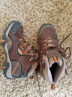 Like new. Worn once. Hiking boots.