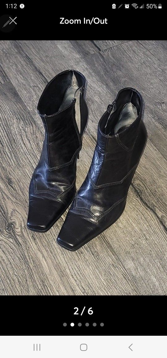 Sector Meucci Leather Ankle Boots