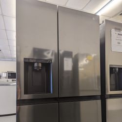 27 cu. ft. Side-by-Side Refrigerator With Smooth Touch Ice Dispenser
