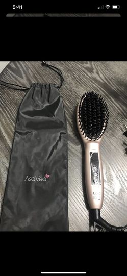 Rose gold AsaVea Straightener heat Brush