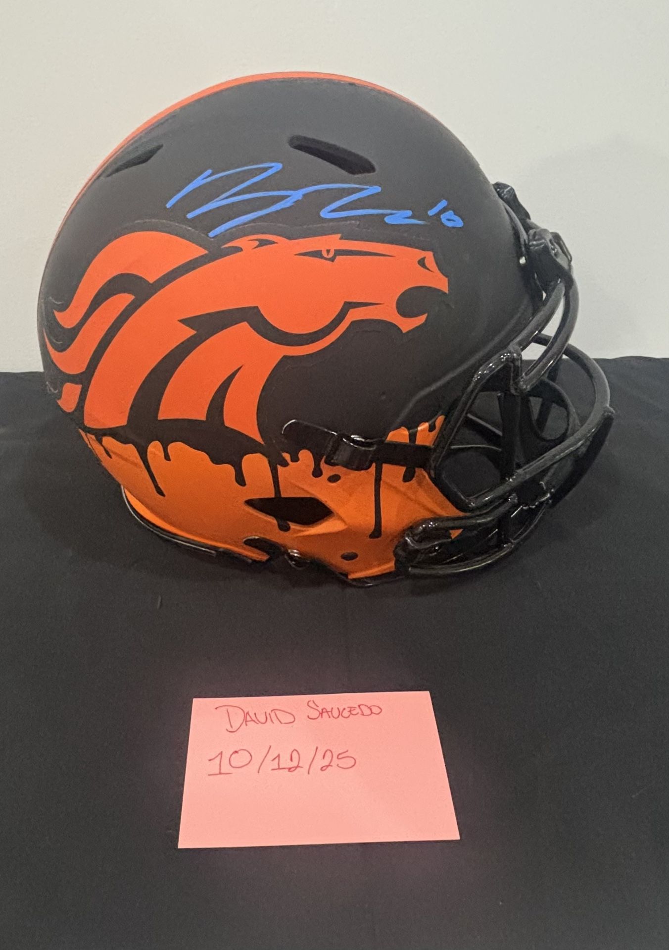 Broncos Custom Signed Helmet