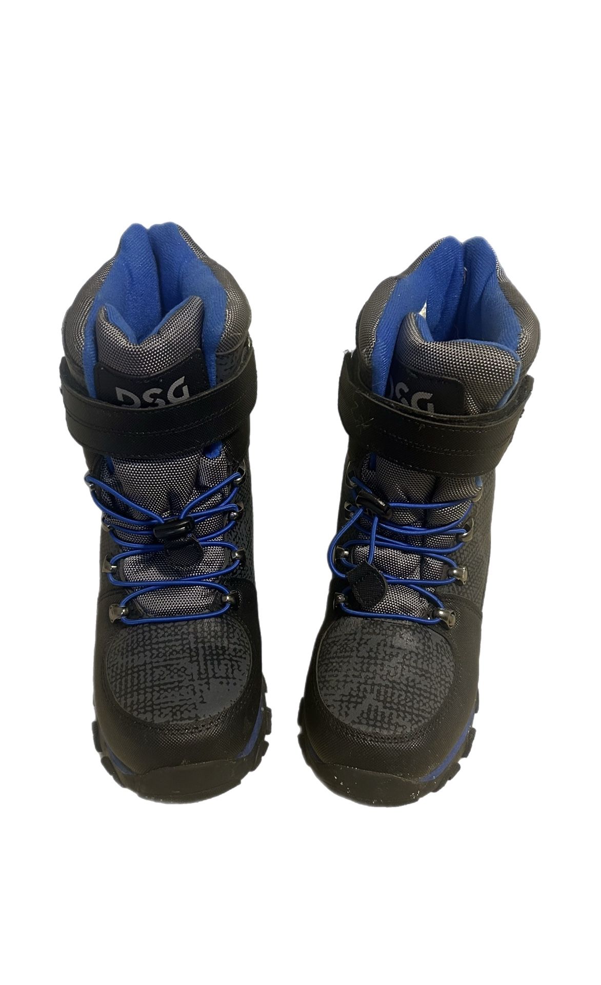 D&G Kids Black and Blue Snow Boots