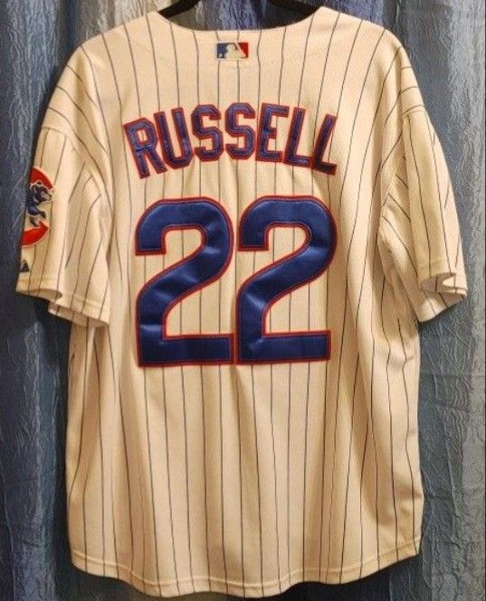 Chicago Cubs Vintage Size 48 Majestic #22 ADDISON RUSSELL ONFIELD GAME JERSEY! IMMACULATE CONDITION! 😁💥Please Read Description.