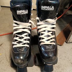 Black Glitter Impala Rollerskates