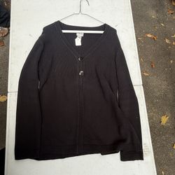 Black cardigan sweater (small)
