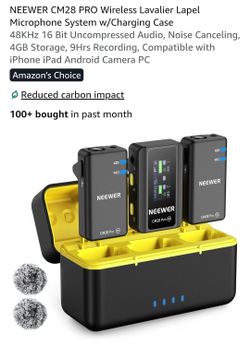 NEEWER CM28 PRO Wireless Lavalier Lapel Microphone System