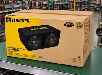 Kicker Dual 10" Comp C Subwoofers Custom Ported Box 1000 Watt DCWC10 50DCWC102