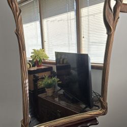 Whimsical Art Nouveau Mirror MADE IN USA