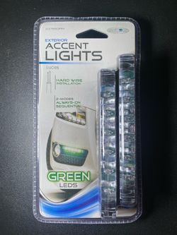 Green LED Accent Exterior Car Lights