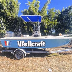 1990 wellcraft 18 ft center console