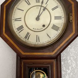 Vintage Seth Thomas Octagon Wall Clock