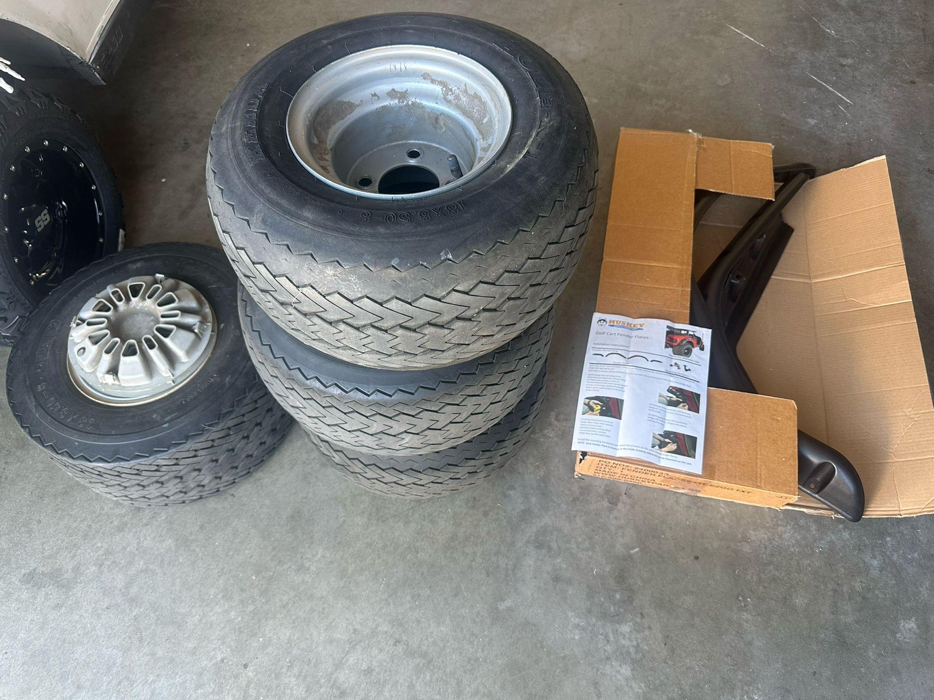 Used golf cart tires and rims