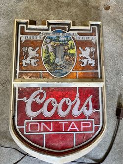 Vintage bar light Rocky Mountain coors