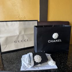 GUCCI & CHANEL PAPER BAGS 