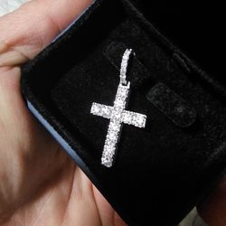 Moissanite Cross Pendant