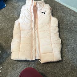 Girls Puffy Puma Vest Never Worn