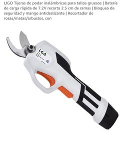 Cordless Pruning Shears for Thick Stems | 7.2V Fast-Charging Battery Cuts Up to 2.5 cm