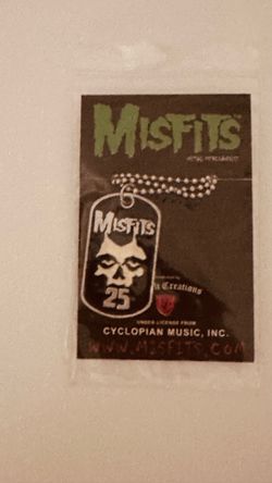Misfits Pendant Nekclace, Music Memorabilia! New