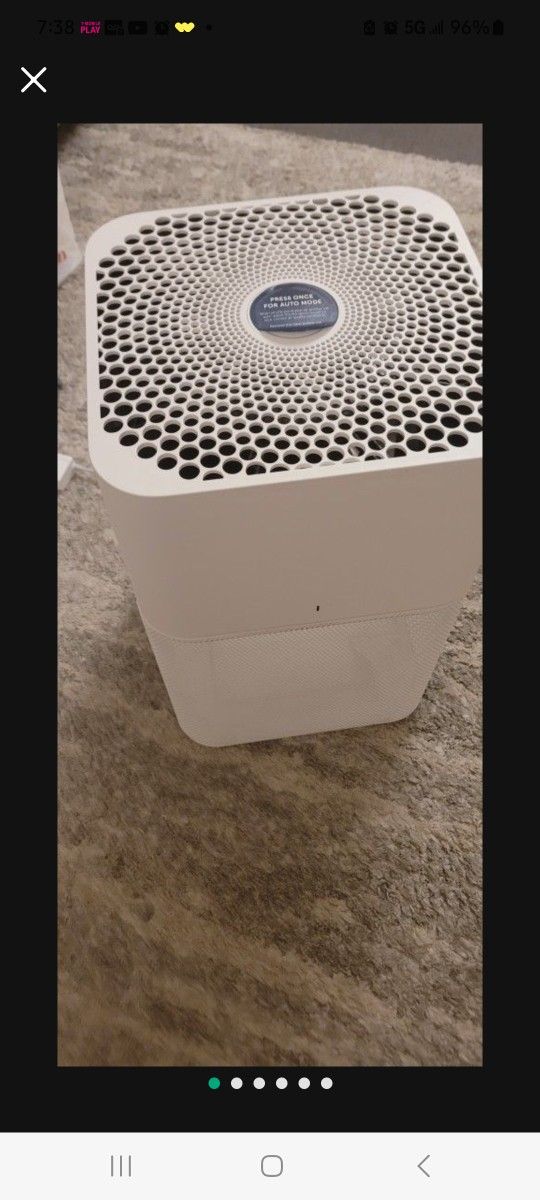 Blue air purifier system 211 Auto (No filter)