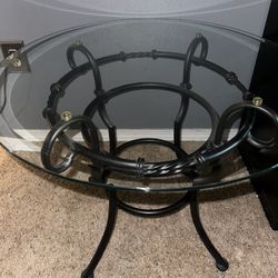 Small Round Glass Table
