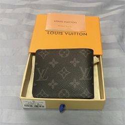 Authentic Louie Vuitton Wallet Monogram Eclipse 