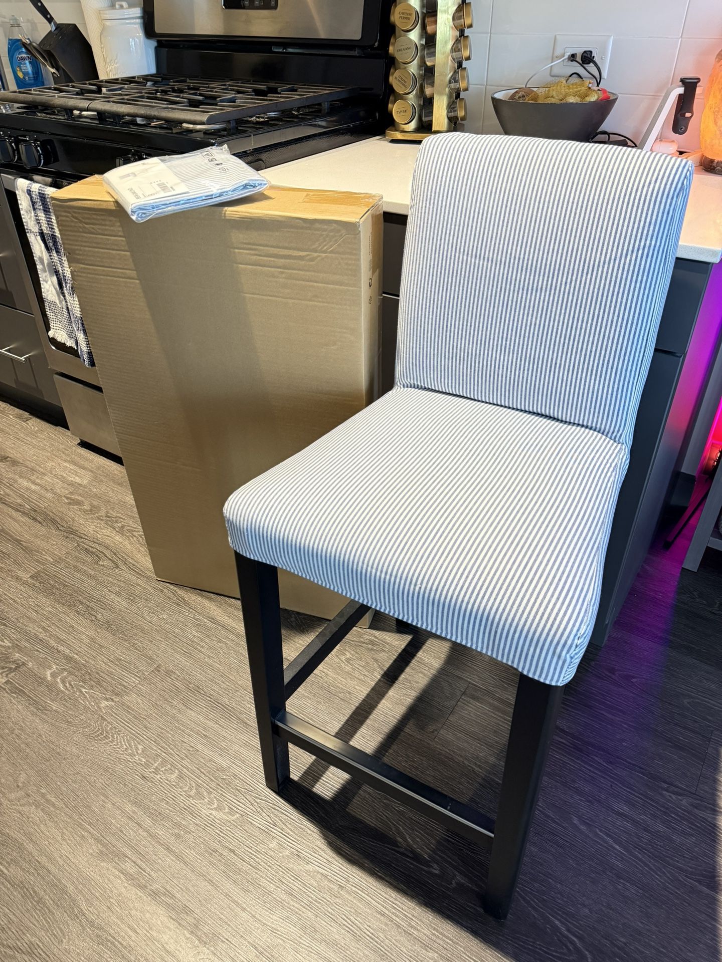 2 IKEA Bar Stools with Backrest for Sale
