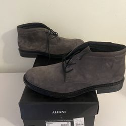 Alfani Gavin Suede Chukka Boot Soze 10.5 New Dark Grey