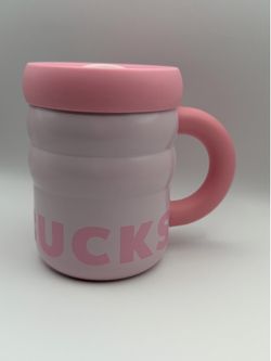 Starbucks Pink Chunky Stainless Rippled Mug 2026 New Limited Edition