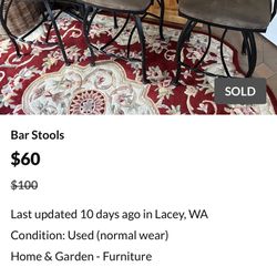 3 Bar Stools 