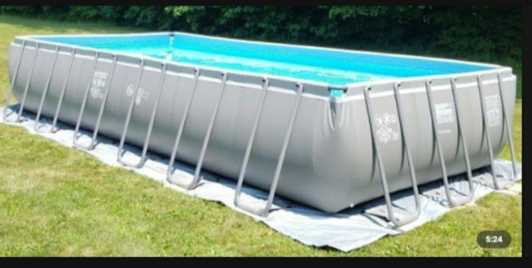12' X 24' X 52" Intex HD Frame Pool With Extras