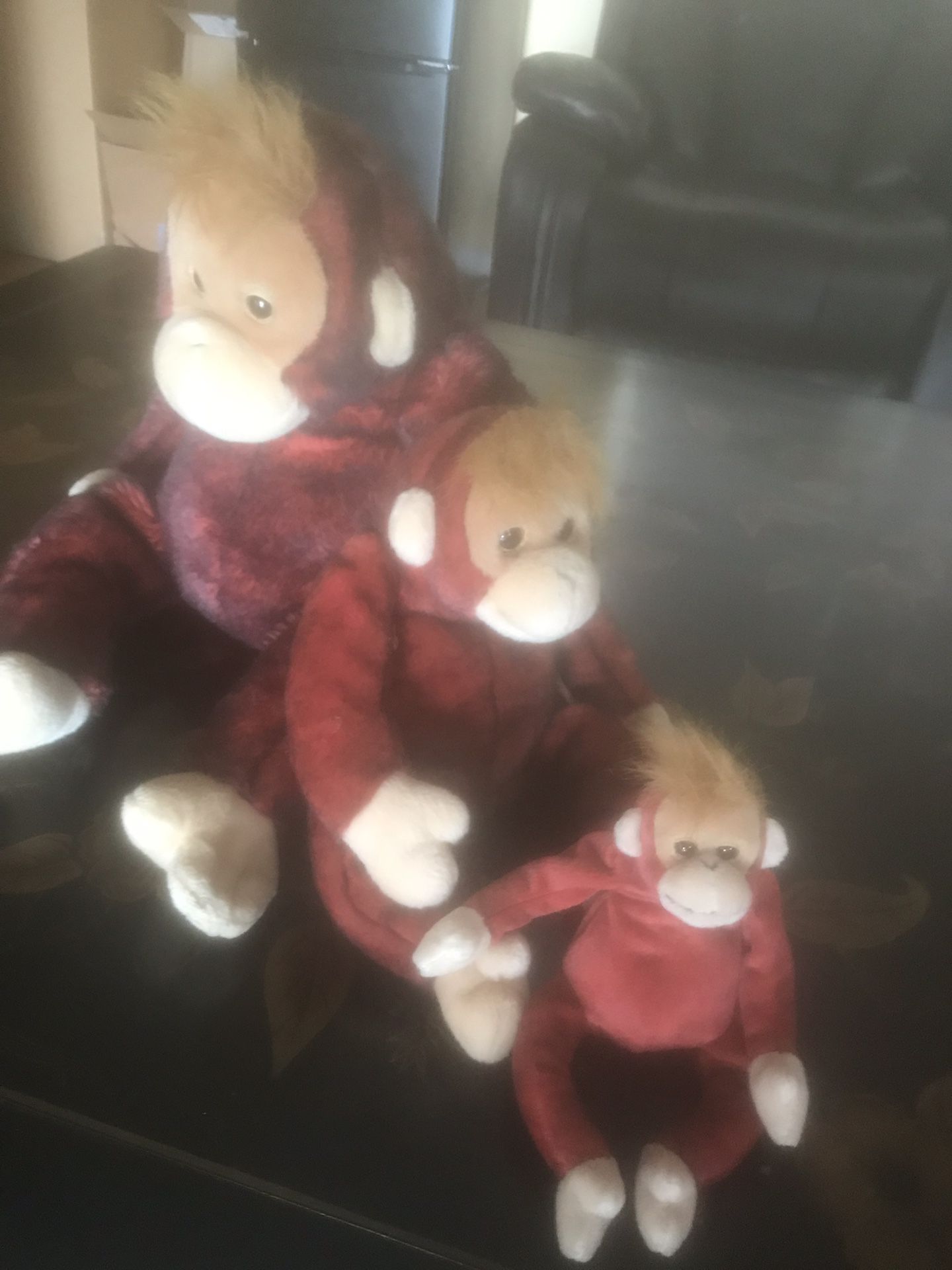 TY Beanie baby stuffed monkeys animals