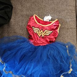Girls Halloween Wonderwoman Costume