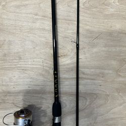 Tsunami 7 Ft -2-piece Fishing Rod & Reel, 10 Lb Line, Like New