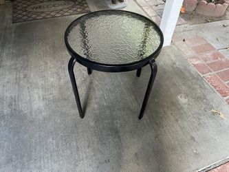 Beautiful Glass/Metal Patio Table