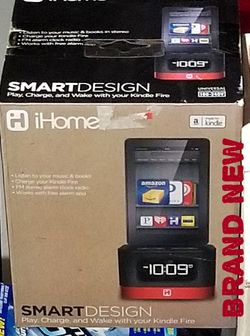 Ihome smart design dock, alarm clock radio for Kindle and Kindle fire brand new HARD to find at any reasonable price!!!!!