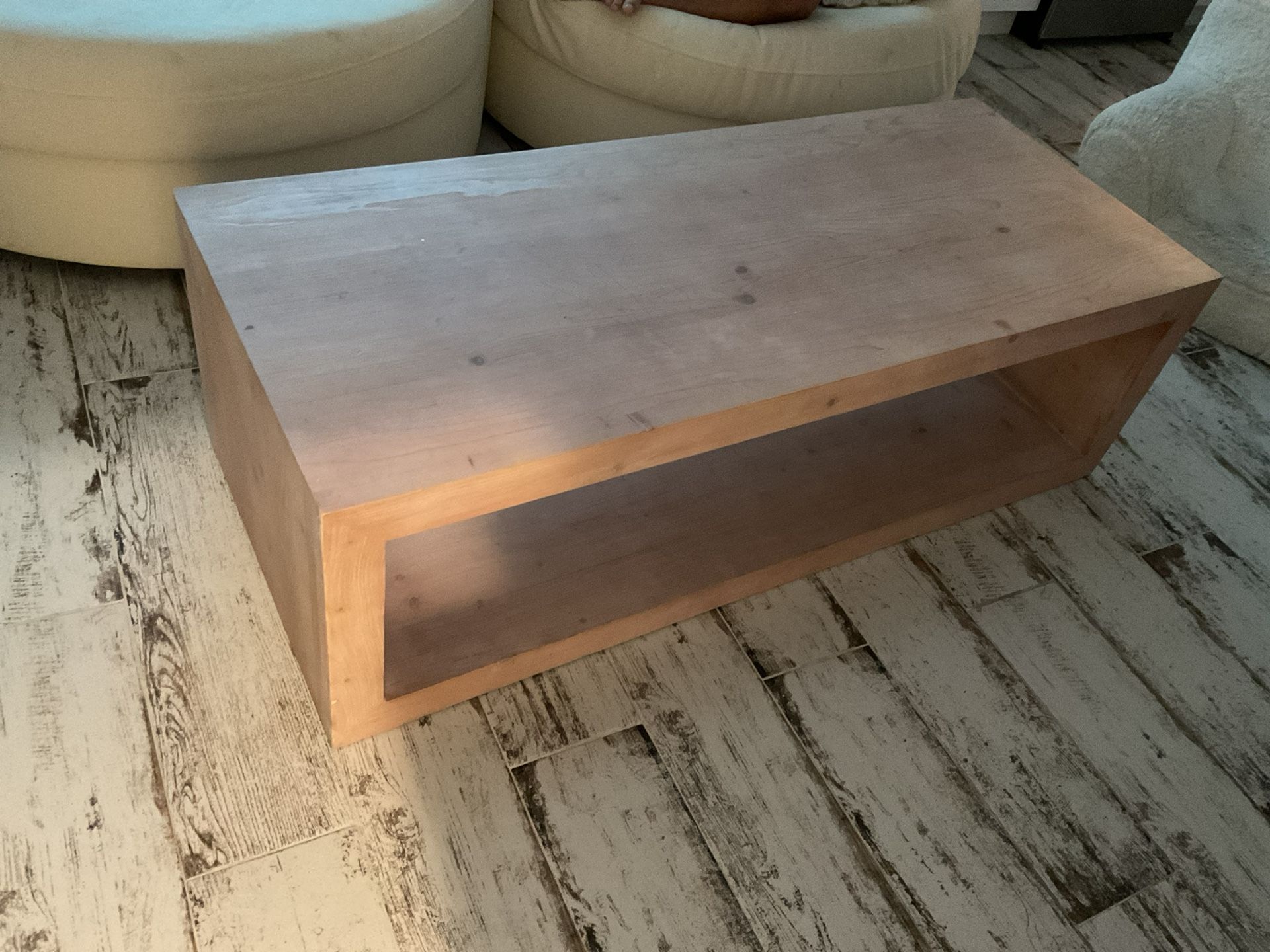 New Wooden Pottery Barn Coffee Table