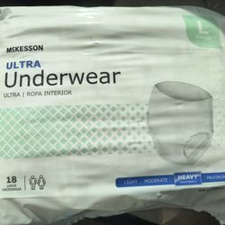 Size Large McKesson Ultra Underwear Briefs