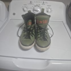 All Leather Green Converse 