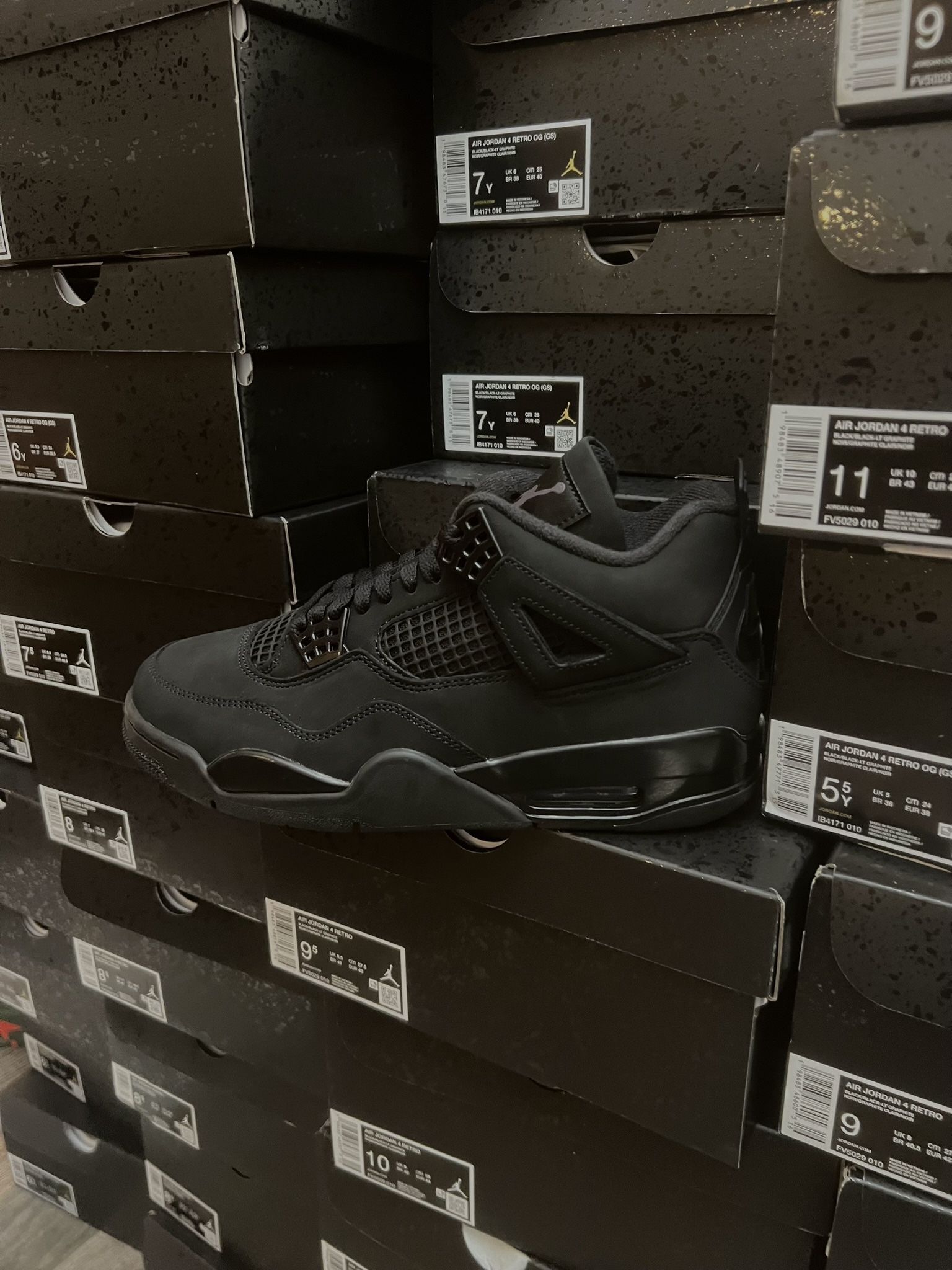 Jordan 4 Retro Black Cat (2025) Size 11.5 , 12 , 13 100% Authentic! 