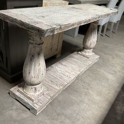 Console Table - Reclaimed Wood - Brand New