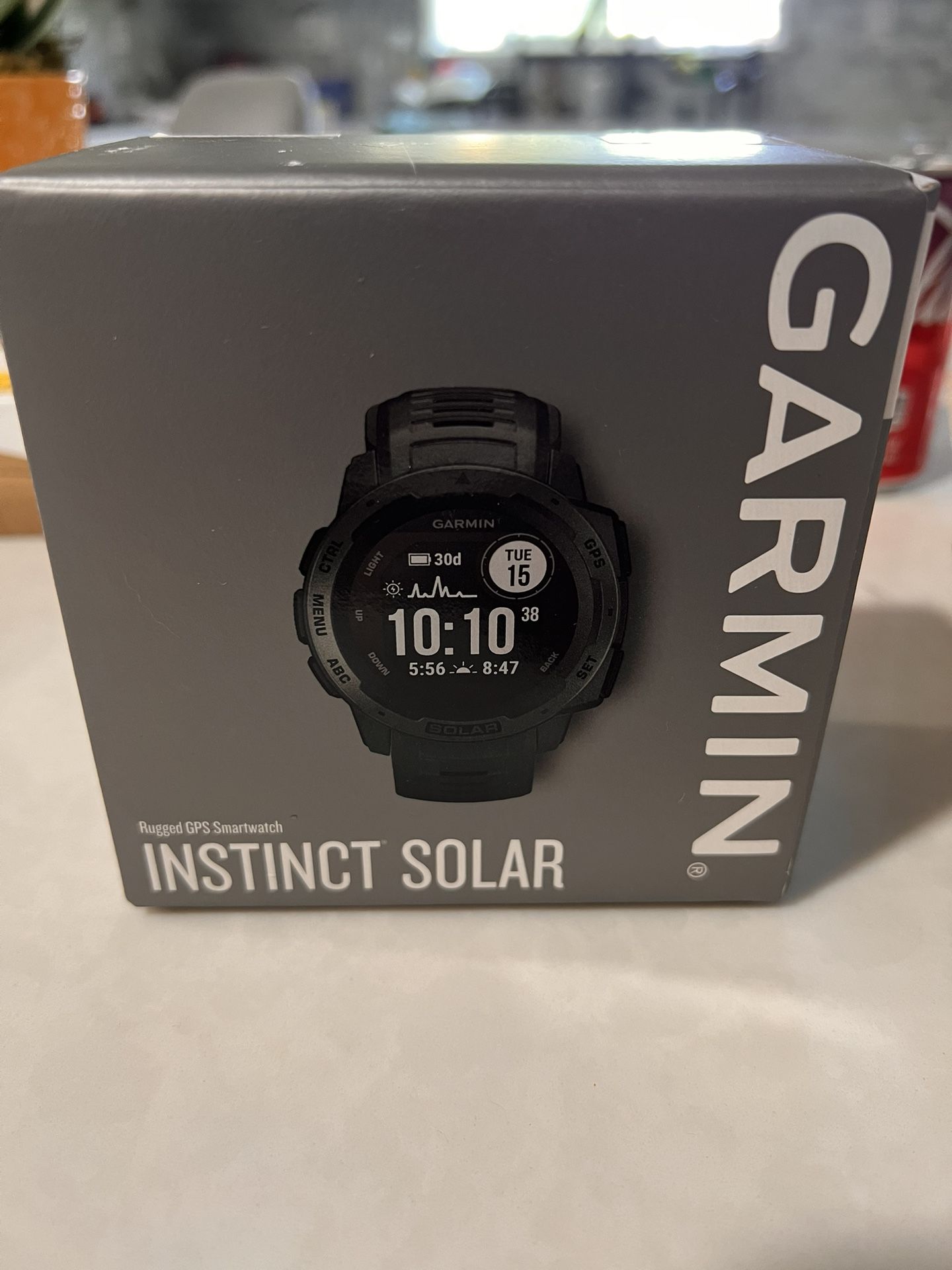 Garmin Instinct Solar Charging Smartwatch - Graphite GPS Rugged