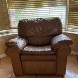 Reclining Leather Armchair 